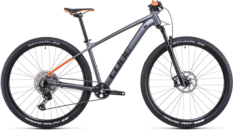 Cube Reaction Pro Hardtail Mountain Bike - Grey/Orange 
